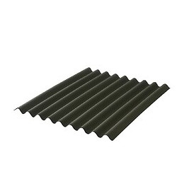 Plaque bitumée ce onde 95/38 verte 2x0.86m