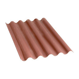 Plaque ondulée fibrociment GO 177/51 rouge 3x0.92m