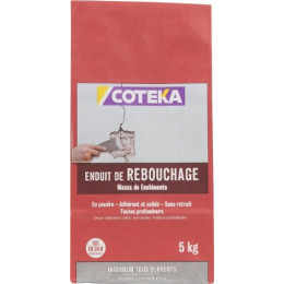 Enduit de rebouchage poudre 5 kg  COTEKA