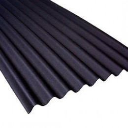 Plaque bitumée ce onde 95/38 noir 2x0.86m