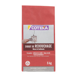 Enduit de rebouchage poudre 5 kg  COTEKA