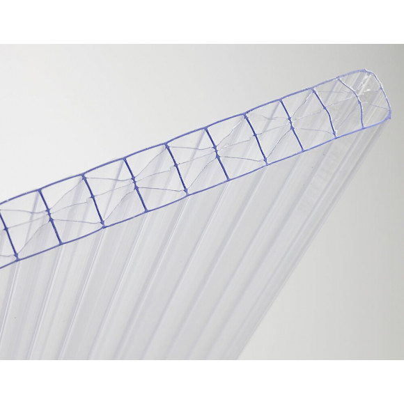 Plaque polycarbonate16 mm plate translucide 3 x 0.98m