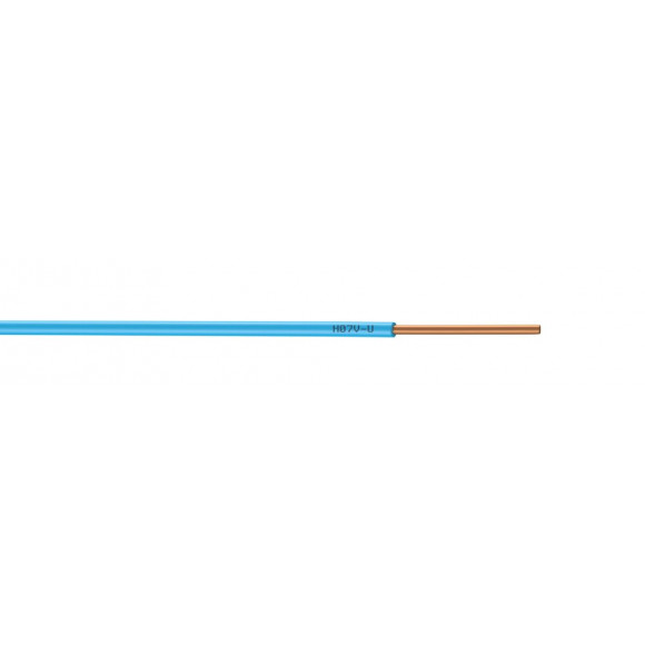 Câble électrique H07VU 1.5mm2 bleu - L.25m