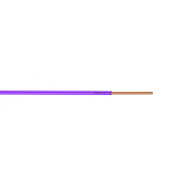 Câble électrique H07VU 1.5mm2 violet - L.25m