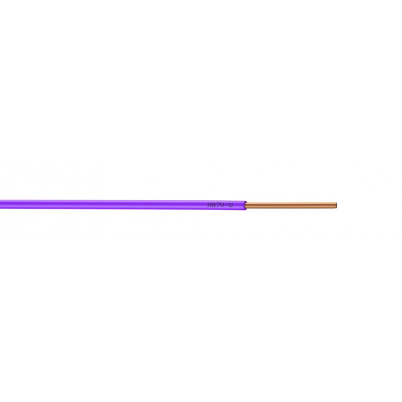 Câble électrique H07VU 1.5mm2 violet - L.25m