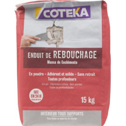 Enduit de rebouchage poudre 15 kg  COTEKA