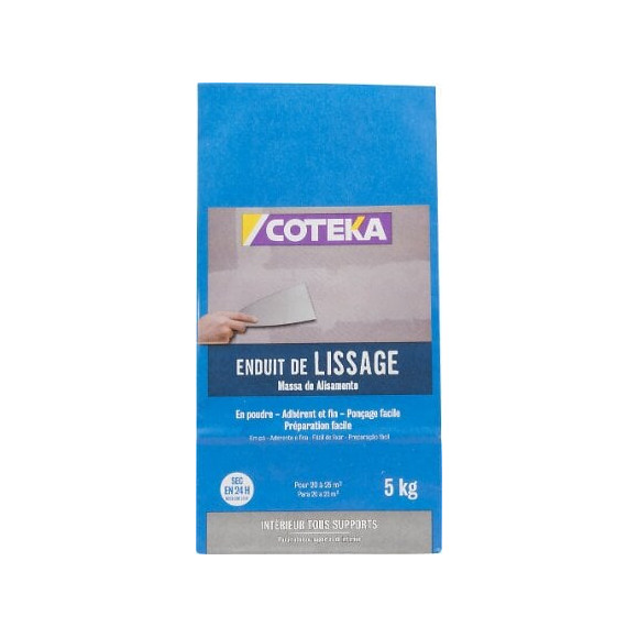 Enduit de lissage poudre 5 kg COTEKA