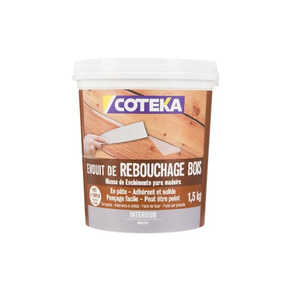 Enduit de rebouchage bois pâte 1.5kg