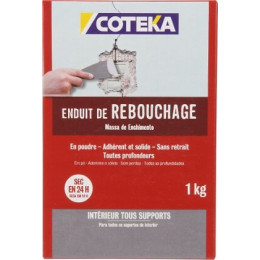 Enduit de rebouchage poudre 1 kg  COTEKA