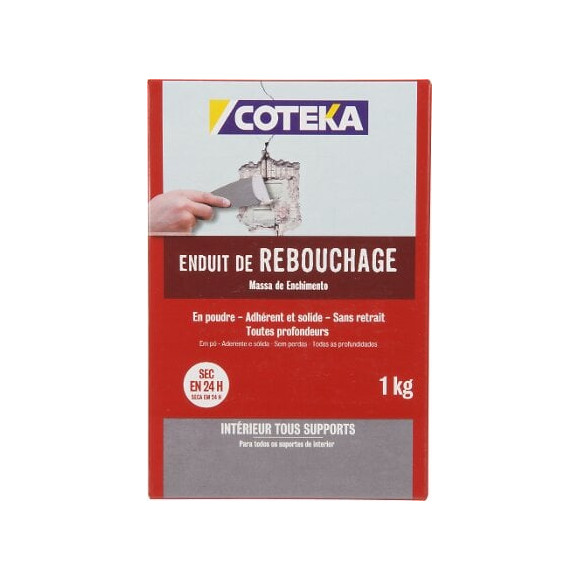Enduit de rebouchage poudre 1 kg  COTEKA