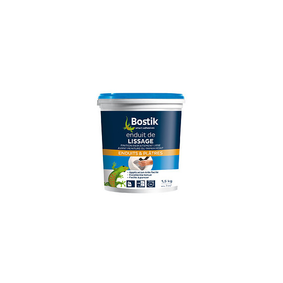 Enduit de lissage pâte 1,5 kg BOSTIK