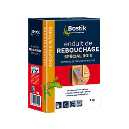 Enduit de rebouchage bois poudre 1 kg BOSTIK