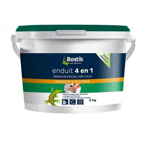 Enduit  4 en 1 pâte 4 kg BOSTIK