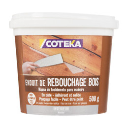 Enduit de rebouchage bois pâte 500g