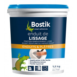 Enduit de lissage pâte 1,5 kg BOSTIK