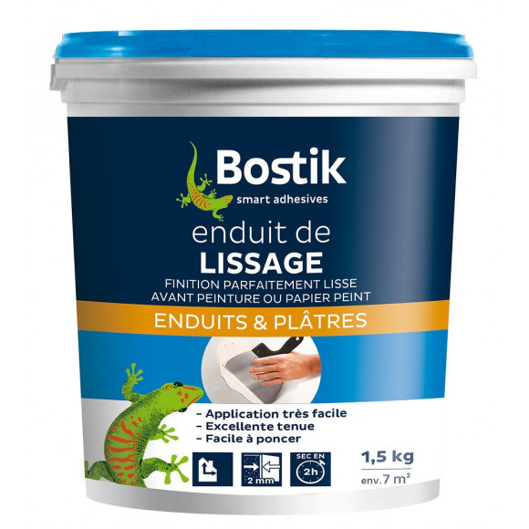 Enduit de lissage pâte 1,5 kg BOSTIK