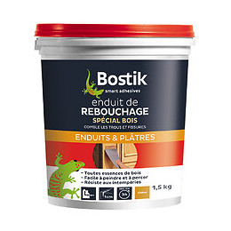 Enduit de rebouchage bois pâte 1,5 kg BOSTIK