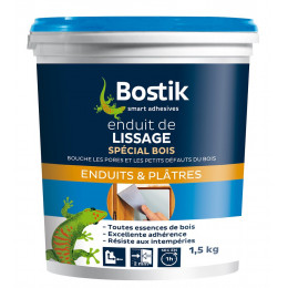 Enduit de lissage bois pâte 1,5 kg BOSTIK