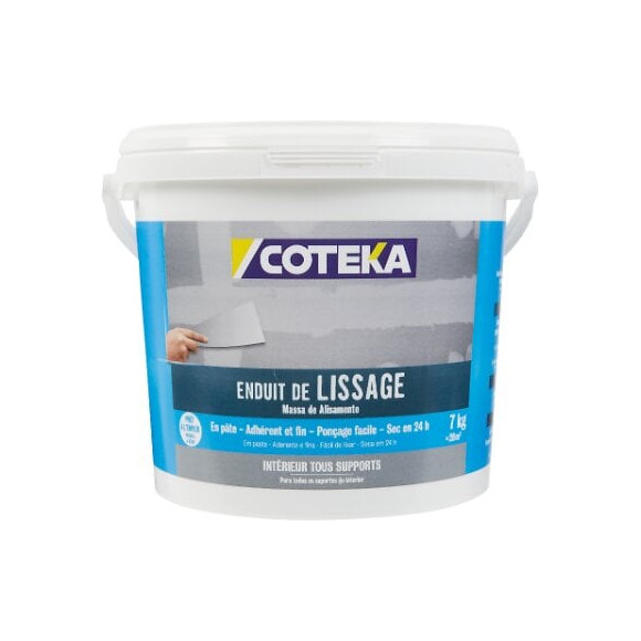 Enduit de lissage pâte 7 kg  COTEKA