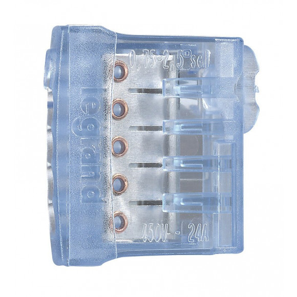 Borne de connexion auto pour fils rigides-9 bornes bleues pour 5 fils