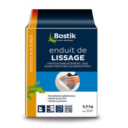 Enduit de lissage poudre 2,5 kg BOSTIK