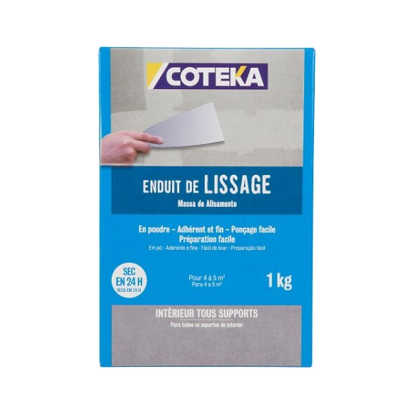 Enduit de lissage poudre 1 kg COTEKA