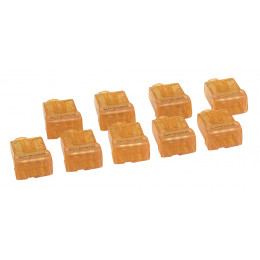 Borne de connexion auto pour fils rigides-9 bornes oranges pour 3 fils