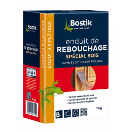 Enduit de rebouchage bois poudre 1 kg BOSTIK