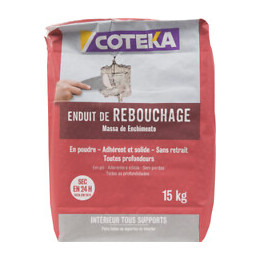 Enduit de rebouchage poudre 15 kg  COTEKA