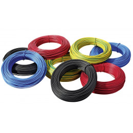 Câble électrique H07VU 1,5mm² noir 10m