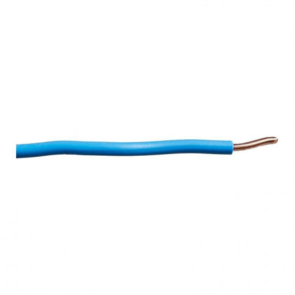 Câble électrique H07VU 2,5mm² bleu 10m