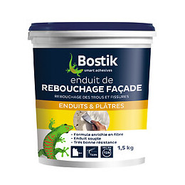 Enduit de rebouchage façade pâte 1,5 kg BOSTIK