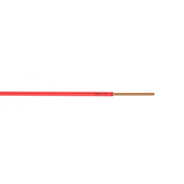 Câble électrique H07VU 1.5mm2 rouge - L.25m