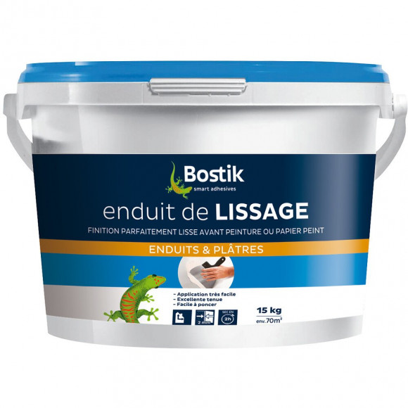 Enduit de lissage pâte 15 kg BOSTIK