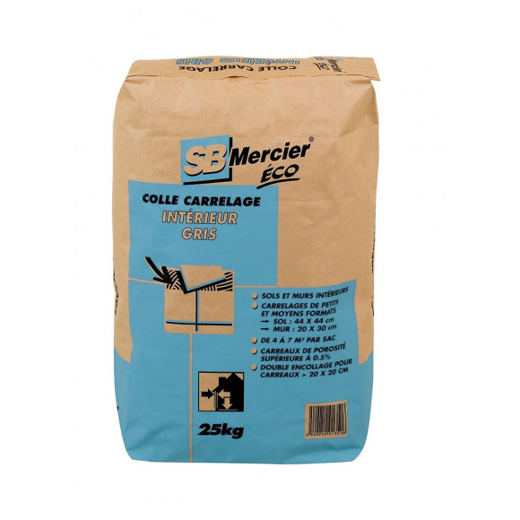 Mortier colle carrelage intérieur 25kg