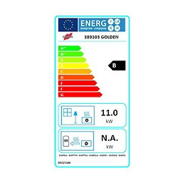 Poêle à bois fonte 11kW Golden 5 étoiles Peint Anthracite