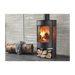 Poêle à bois 6kW Aduro 9-6 noir 7 étoiles vitres latérales