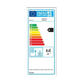 Poêle à bois 6kW Vero.01 chauffage centrale black mat