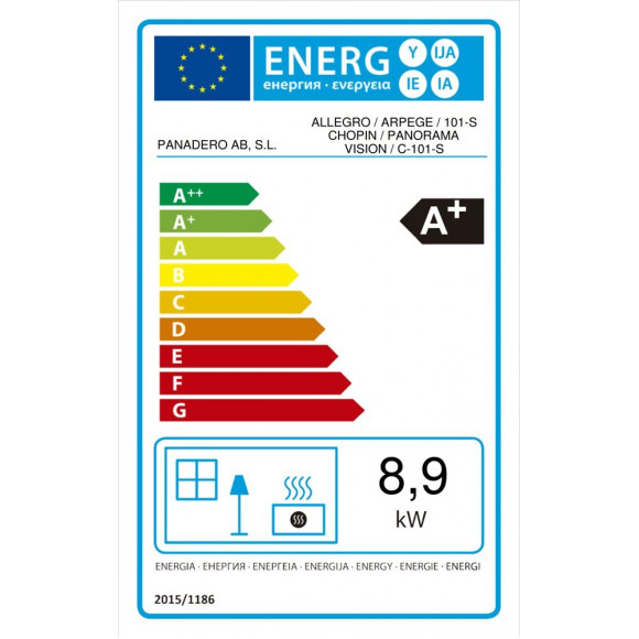 Poêle à bois 8,9 kW Allegro EcoDesign 2022