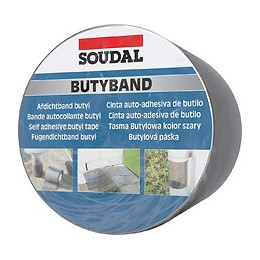 Bande d'étanchéité couleur alu 10mx10cm