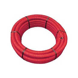 Gaine polyéthylène annelée rouge 25ml diamètre 63mm