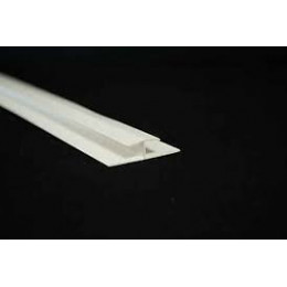 Profil PVC blanc jonction petit H 2m