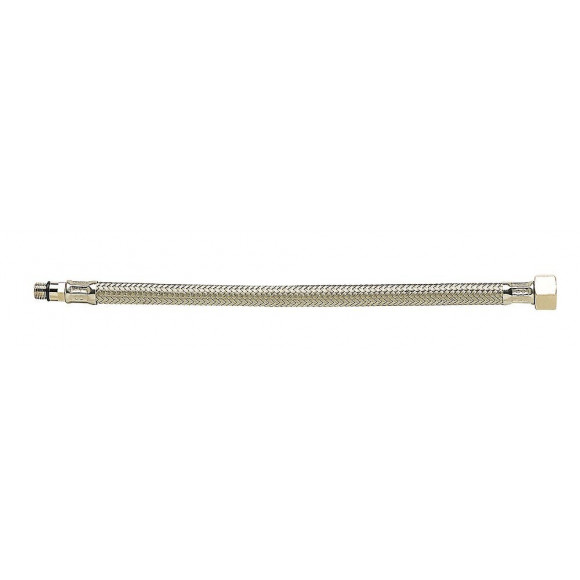 Flexible inox longueur 30cm femelle 12x17 mâle 10x100