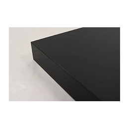 Plan de travail noir mat 204x64x3.8
