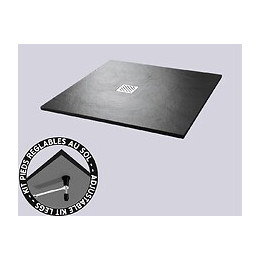 Receveur 90x90cm noir Bastia