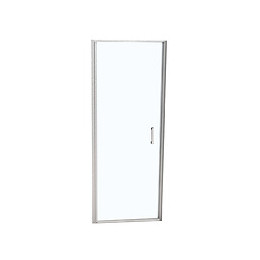 Porte de douche pivotante largeur 80 cm en verre 6 mm transparent