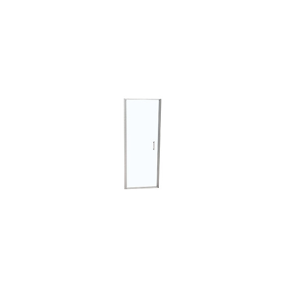 Porte de douche pivotante largeur 80 cm en verre 6 mm transparent