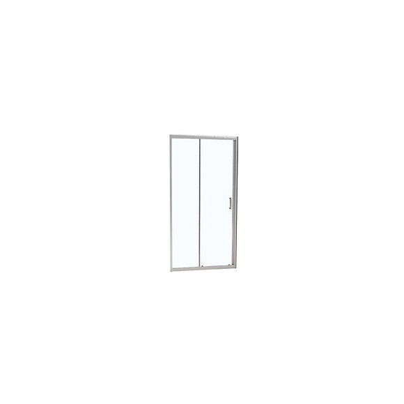 Porte de douche coulissante largeur 100 cm en verre 6 mm transparent