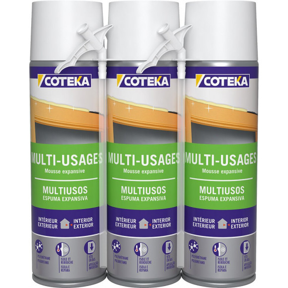 Mousse expansive multi-usages 3x500ml