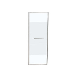 Porte de douche pivotante largeur 80 cm en verre 8 mm dépoli